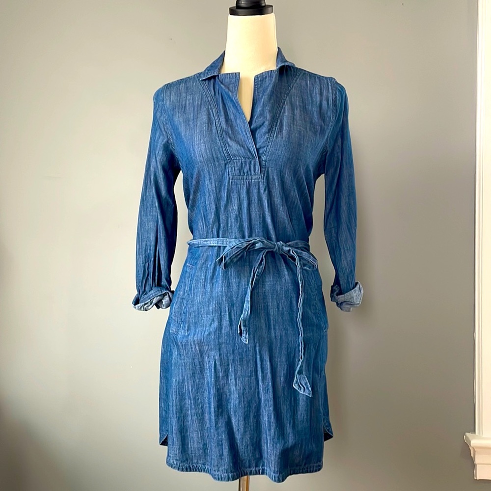 Loft jean dress size small petite